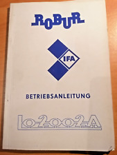 Bertriebsanleitung robur 2002 gebraucht kaufen  Amtsberg