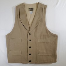 Blusa Frontier Classics cáqui marrom algodão lona - M Western Cowboy botão comprar usado  Enviando para Brazil