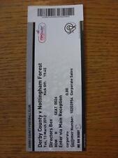 2012 ticket derby for sale  BIRMINGHAM