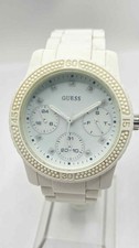 Relógio cronógrafo feminino branco Guess pulseira de borracha funcional U0944L1 comprar usado Relógio cronógrafo feminino branco Guess pulseira de borracha funcional U0944L1 comprar usado  Enviando para Brazil