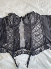 Black lace corselet for sale  DALBEATTIE