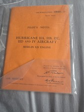 Pilots notes hurricane for sale  PENRITH