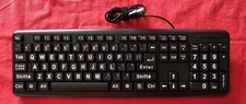 LETRAS TECLAS GRANDES Esperanza EK129 teclado USB QWERTY PADRÃO preto Esperanza  comprar usado  Enviando para Brazil