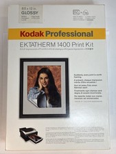 Kit de impressão Kodak Professional Ektatherm 1400 8,5 X 12 pol. Fita brilhante e estampada, usado comprar usado  Enviando para Brazil