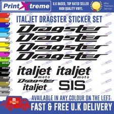 Italjet dragster stickers for sale  WALTHAM ABBEY