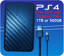 Usado, Disco rígido portátil estendido para jogos PS4 Pro, Slim & OG Orico 1TB 500GB USB 3.0 comprar usado  Enviando para Brazil