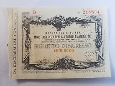 Antico biglietto ingresso usato  Fagnano Olona