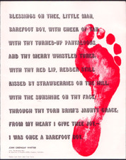 Barefoot boy poem for sale  Newark