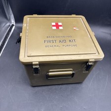 Kit de primeros auxilios uso general 6545-00-116-1410 estuche vacío con mango duro segunda mano  Embacar hacia Mexico