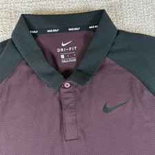 Camisa polo masculina grande de golfe Nike Golf Dri-Fit Borgonha, usado comprar usado  Enviando para Brazil