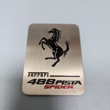 Emblema de script Ferrari 488 Pista Spider Engine Bay emblema usado 2019-2021 comprar usado Emblema de script Ferrari 488 Pista Spider Engine Bay emblema usado 2019-2021 comprar usado  Enviando para Brazil