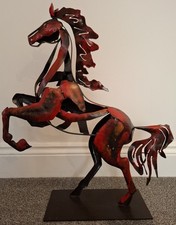 Red metal horse for sale  DERBY