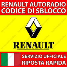 Renault radio codice usato  Roma