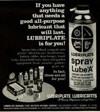 Anuncio impreso vintage 1979 lubricantes lubricantes lubricantes en aerosol lubricante 'A' automotriz marino segunda mano  Embacar hacia Mexico