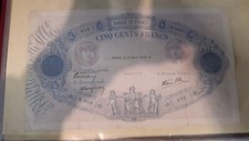 Banconota 500 franchi usato  Forte dei Marmi