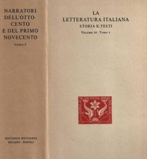 Letteratura italiana. storia usato  Italia