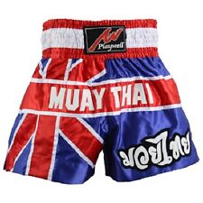 Usado, Bermuda de luta Playwell Competition Muay Thai bandeira do Reino Unido baús calça MMA equipe GB comprar usado  Enviando para Brazil