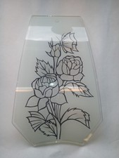 Painel de substituição painel de luz de vidro lâmpada toque rosas gravadas OK Lighting P&B  comprar usado  Enviando para Brazil