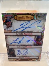 Usado, 2024 Bowman Best Family Tree Ronald/Luis/Bryan Acuna Triple Auto /10 #FTA-AAA comprar usado  Enviando para Brazil
