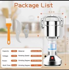 Moedor elétrico de grãos moedor pulverizador de aço inoxidável de alta velocidade Grindi... comprar usado  Enviando para Brazil