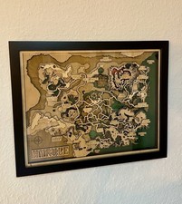 Hyrule map wandbild gebraucht kaufen  Stuttgart