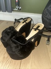 Topshop black fluffy for sale  WAKEFIELD