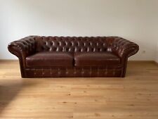 Chesterfield braune leder gebraucht kaufen  Sankt Augustin