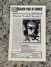 Golden Page Of Comics Vol 1 # 2 QUASE PERFEITO ASSINADO MARTIN NODELL Lanterna Verde Livro J997 comprar usado  Enviando para Brazil