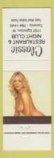 Matchbook cover classic for sale  USA