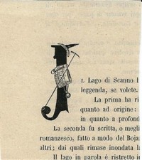 Stampa antica capolettera usato  Lecco