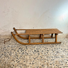 Slitta slittino legno usato  Cossato