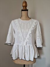 Zara blouse broderies d'occasion  Hergnies