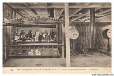 BK-BFP1-0634-BARCOS - TRANSATLÂNTICO - Ile de France - CGT - Sala de jogos infantil, usado comprar usado  Enviando para Brazil
