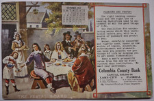 Usado, Cartão postal antigo Columbia County Bank Lake City Flórida 1913 anúncio de arte comprar usado  Enviando para Brazil