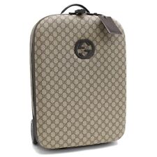Bolsa de transporte de viagem Gucci mala de carrinho intertravada PVC 38x55x20cm usada comprar usado  Enviando para Brazil