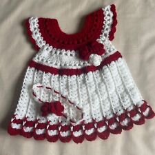 Crotchet baby dress for sale  OLDHAM