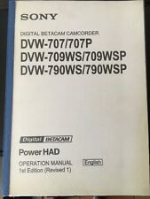 Operation manual sony usato  Firenze