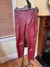 Zara red leather for sale  LONDON