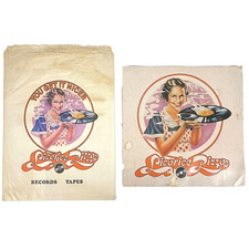 Alcaçuz Pizza 2 Bolsa Logotipo Antiga + Disco Plano Para Caixa SoCal Indie Loja de Vinil comprar usado  Enviando para Brazil
