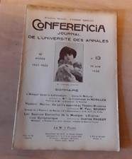 Conferencia revue 1922 d'occasion  Valognes