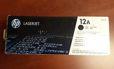 Cartucho de toner preto HP LaserJet 12A, caixa de bolsa lacrada de fábrica genuína aberta comprar usado  Enviando para Brazil