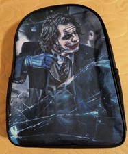 Mochila preta Heath Ledger Coringa Batman 🦇 17" com alças de ombro acolchoadas nova sem etiquetas, usado comprar usado  Enviando para Brazil