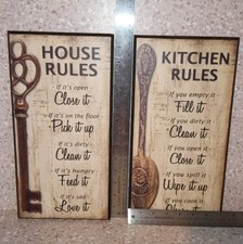 Placas de regras da casa comprar usado  Enviando para Brazil