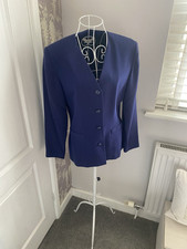 Navy blue collarless for sale  ST. COLUMB