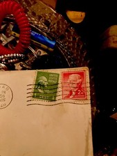 Raro combo 2 centavos selo postal Jefferson EUA com Washington comprar usado  Enviando para Brazil