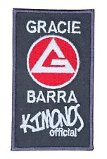 GRACIE BARRA JIU JITSU QUIMONOS ACU CINZA ARTES MARCIAIS BORDADO FERRO EM PATCH comprar usado  Enviando para Brazil