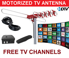 ANTENA DE TV DIGITAL HD ALTO GANHO UHF VHF - MOTOR ROTATIVO MOTORIZADO AMPLIFICADO 1080P 4K, usado comprar usado  Enviando para Brazil