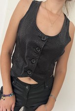 Damen kunstleder weste gebraucht kaufen  Georgsmarienhütte