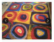 Colourful art rug for sale  CANTERBURY
