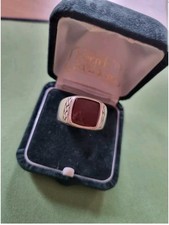 Anello corniola argento usato  Castiglione di Sicilia